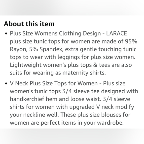 LORACE Sz 2X BLACK 3/4 SLEEVE TUNIC SWING TANK - Picture 2 of 5